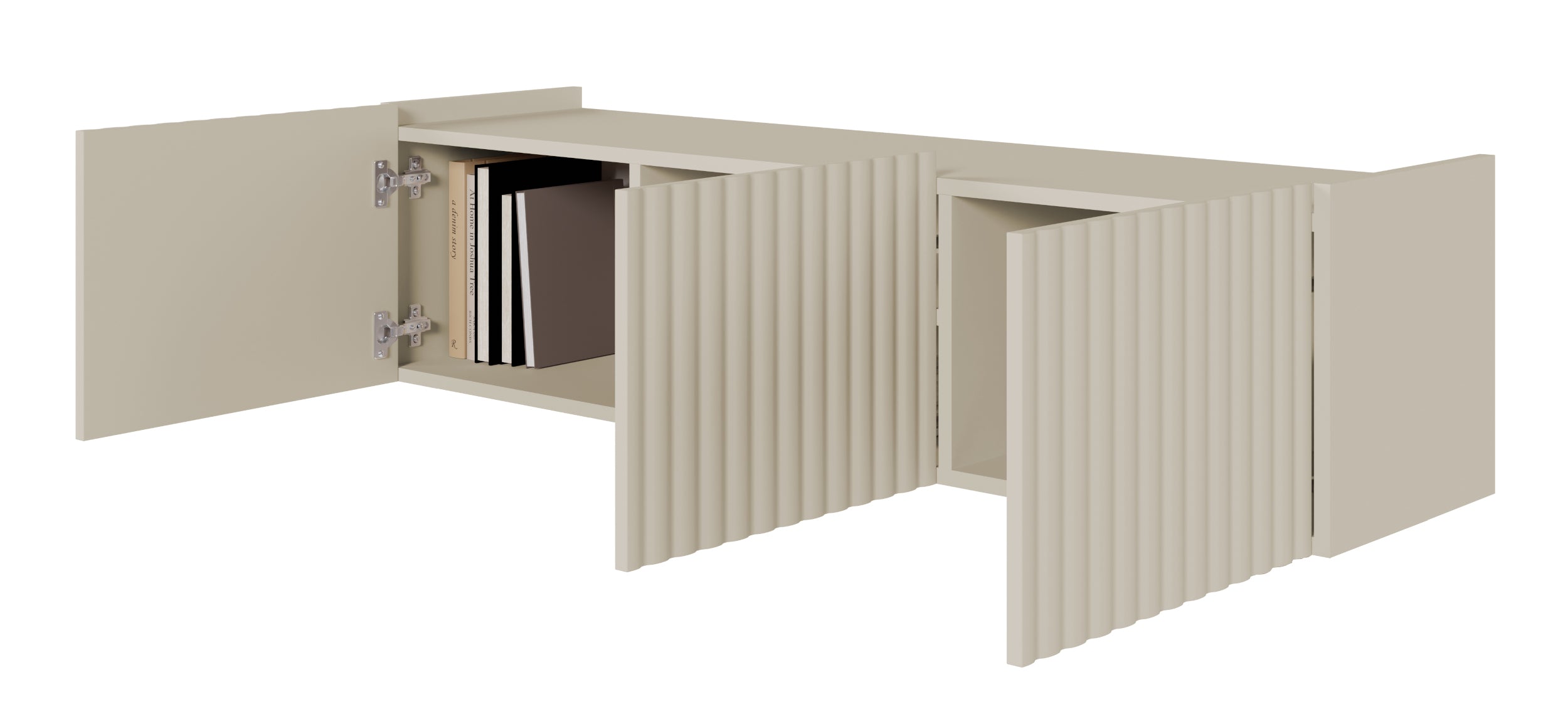 selsey-fiorra-h-ngender-tv-schrank-144-cm-3-t-rig-kaschmir-mit-rillenfront image 7