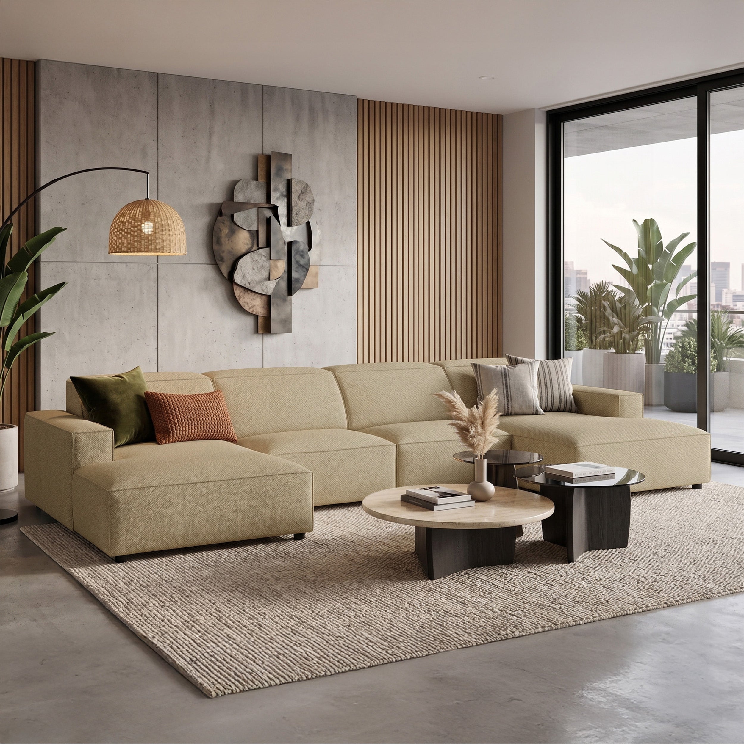 selsey-sellmo-ecksofa-modular-u-f-rmig-universell-dunkelbeige-hydrophobes-chenil image 2