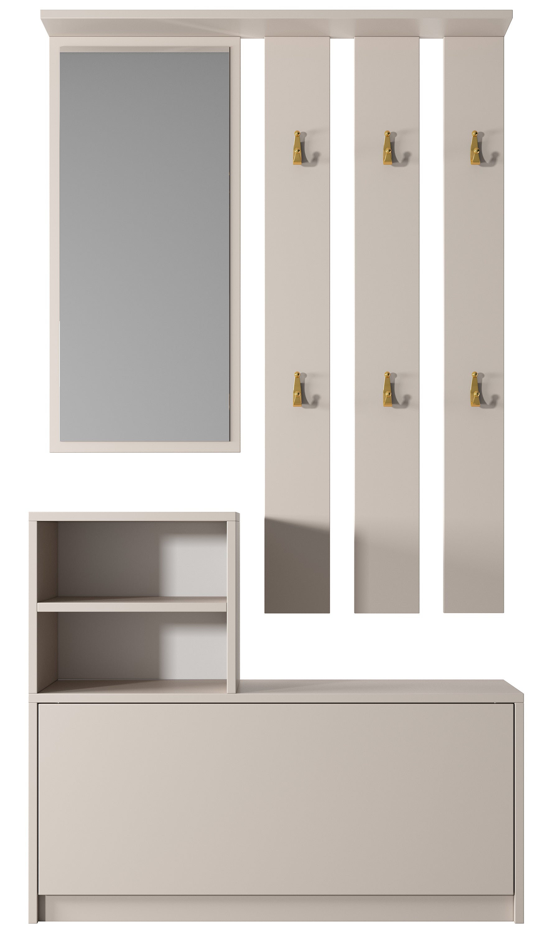 selsey-yesfir-flur-set-85-cm-mit-schuhschrank-kaschmir image 5