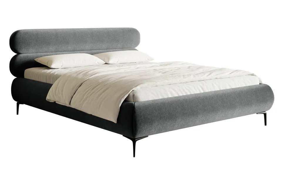 selsey-roule-140x200-cm-polsterbett-mit-stauraum-grauer-samt-metallrahmen-schwar image 1