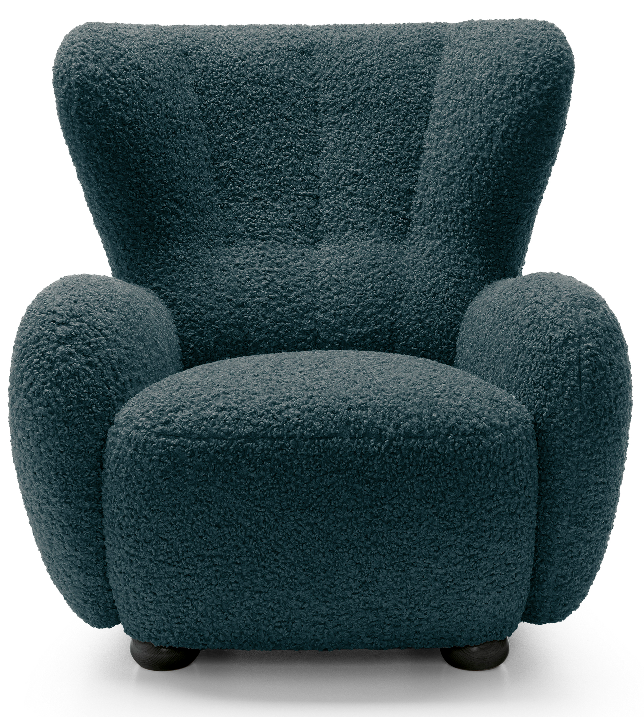 selsey-milele-schalensitzstuhl-t-rkis-boucle-mit-schwarzen-beinen image 3