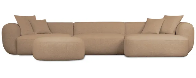 selsey-baomi-ecksofa-l-f-rmig-modular-rechtsseitig-mit-pouf-senfgelber-chenille image 1