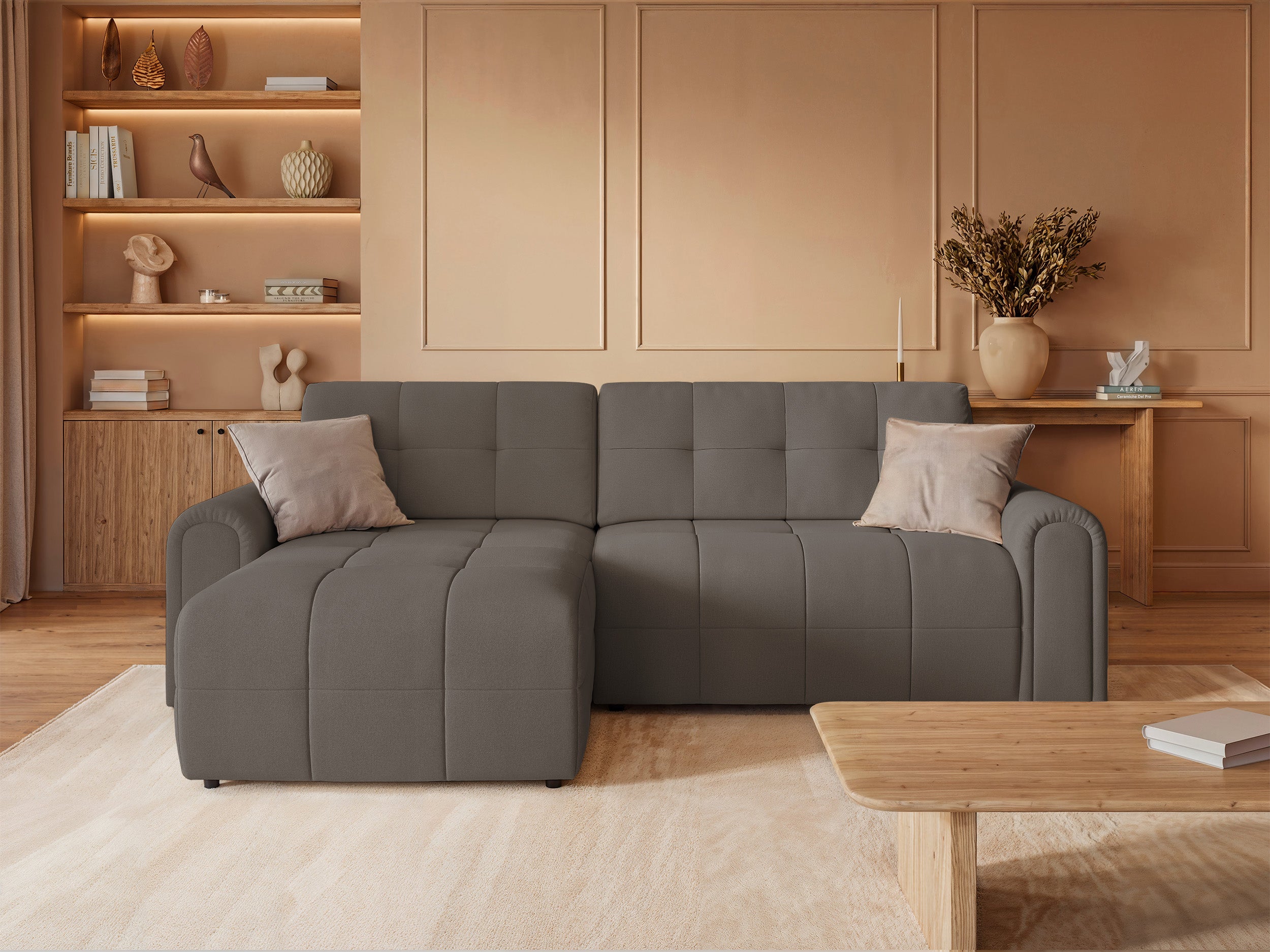 selsey-ecksofa-simolla-l-links-mit-schlaffunktion-grau-braunes-chenille-mit-stau image 2