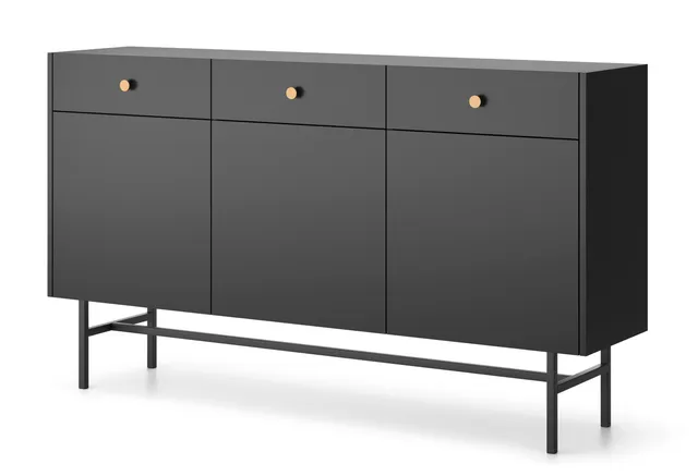 selsey-divenos-dreht-r-kommode-mit-schubladen-155-cm-schwarz image 1