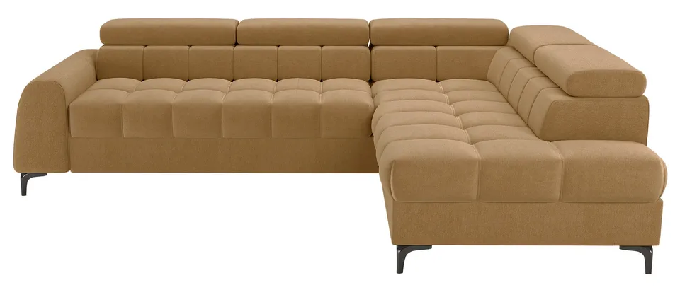 selsey-arellio-ecksofa-mit-schlaffunktion-l-f-rmig-rechts-mit-stauraum-senffarbe image 1