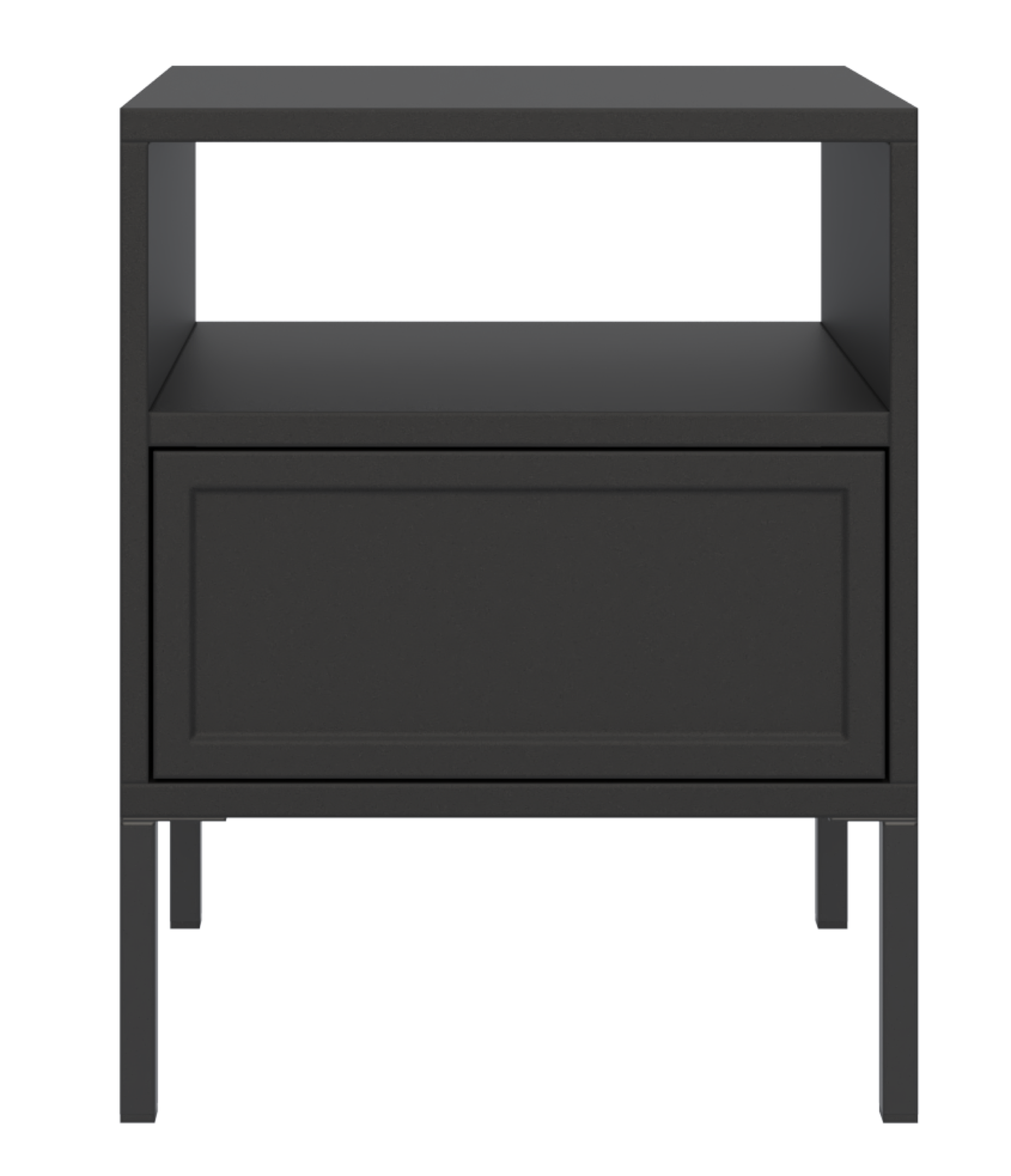 selsey-velveto-nachttisch-45-cm-schwarz-mit-schublade-und-fach image 5