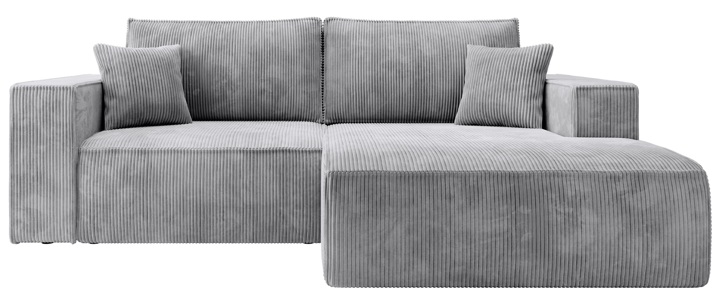 selsey-farese-mini-ecksofa-l-f-rmig-rechts-mit-schlaffunktion-hellgrauer-cord image 1