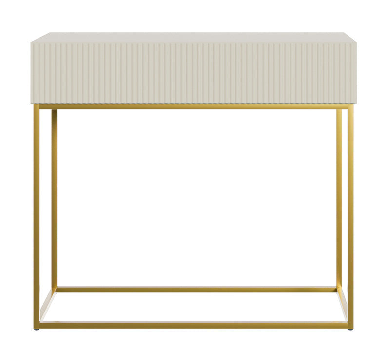 selsey-veldio-konsole-90-cm-mit-schublade-und-gefr-ster-front-grau-beige-mit-gol image 4