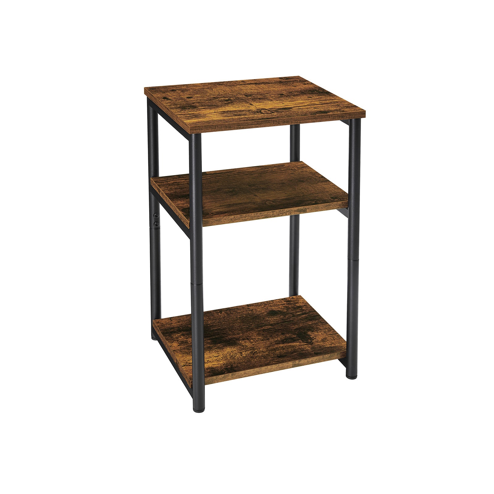 vasagle-telefontisch-mit-3-ebenen-34-x-30-x-58-cm-beistelltisch-vintagebraun-sch image 1