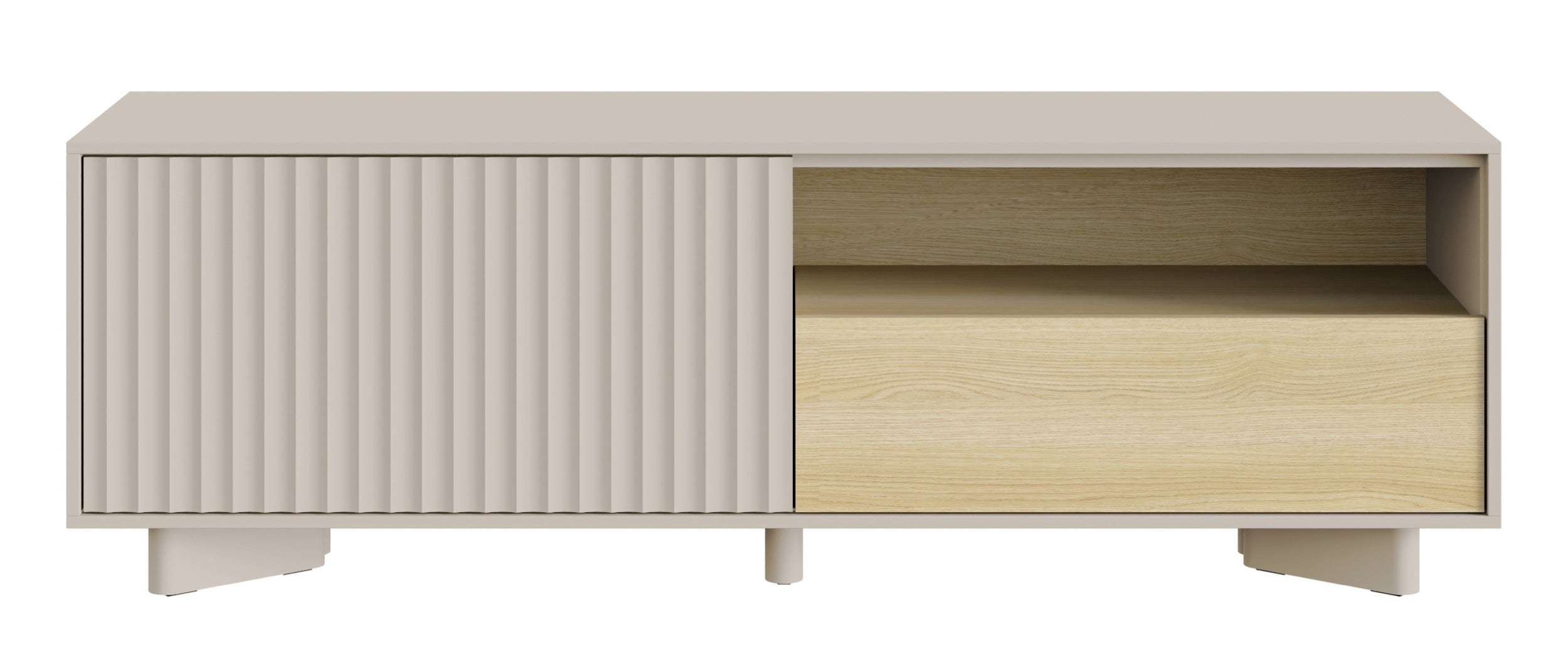 selsey-distria-tv-schrank-140-cm-mit-schublade-geriffelter-front-kaschmir-vicenz image 6