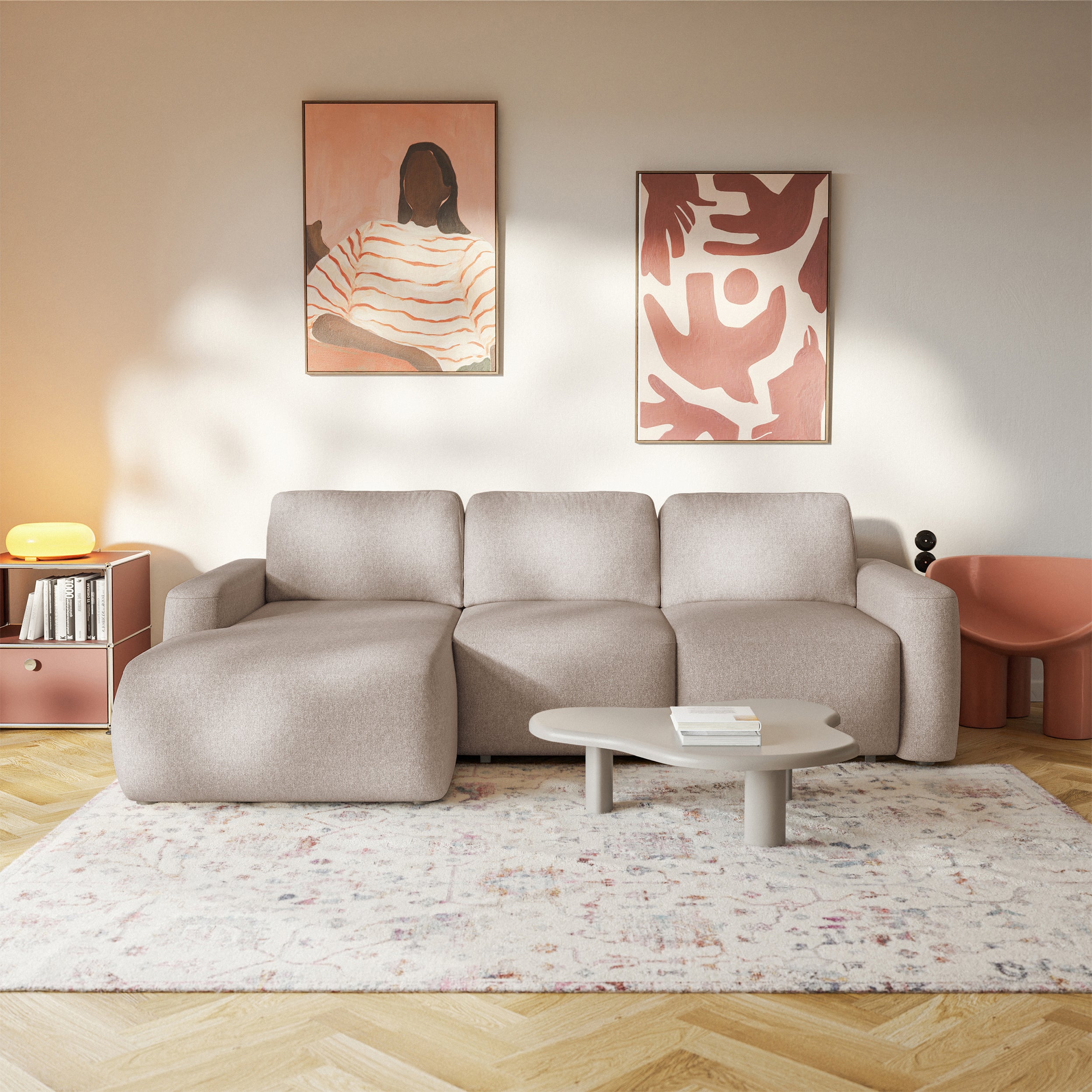 selsey-carnos-mini-ecksofa-mit-schlaffunktion-l-form-links-beige-chenille image 2