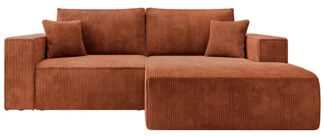 selsey-farese-mini-ecksofa-mit-schlaffunktion-rechts-l-form-mit-stauraum-kupfer- image 1