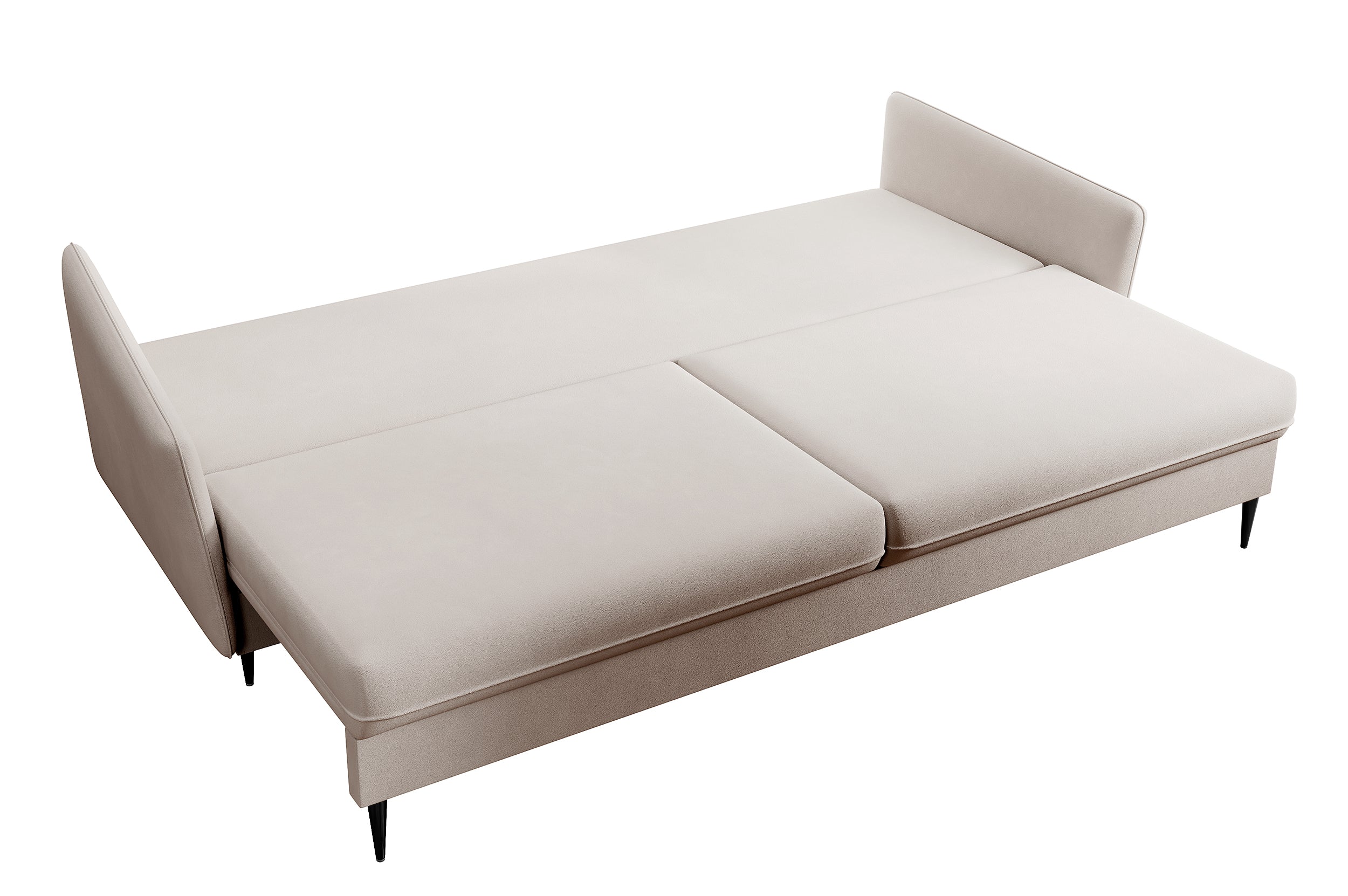 selsey-volio-dreisitziges-schlafsofa-hellgrau-beige-samt-wasserabweisend image 6