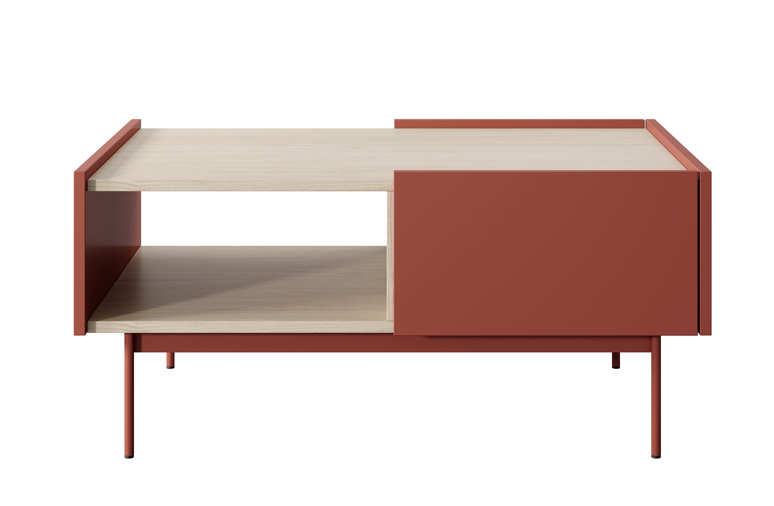 selsey-color-couchtisch-97x65-cm-mit-schubladen-ziegelrot-eiche-linea image 4