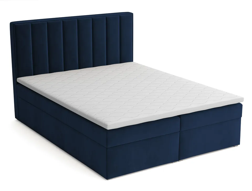 selsey-kontinentalbett-rinus-160x200-cm-mit-stauraum-und-topper-dunkelblauer-sam image 1