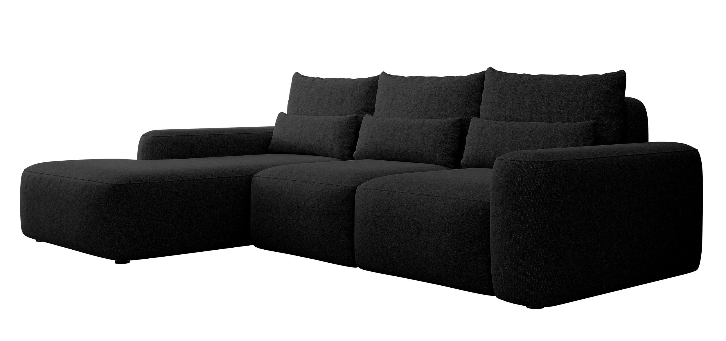 selsey-carnos-ecksofa-mit-schlaffunktion-links-l-form-schwarzer-chenille image 5