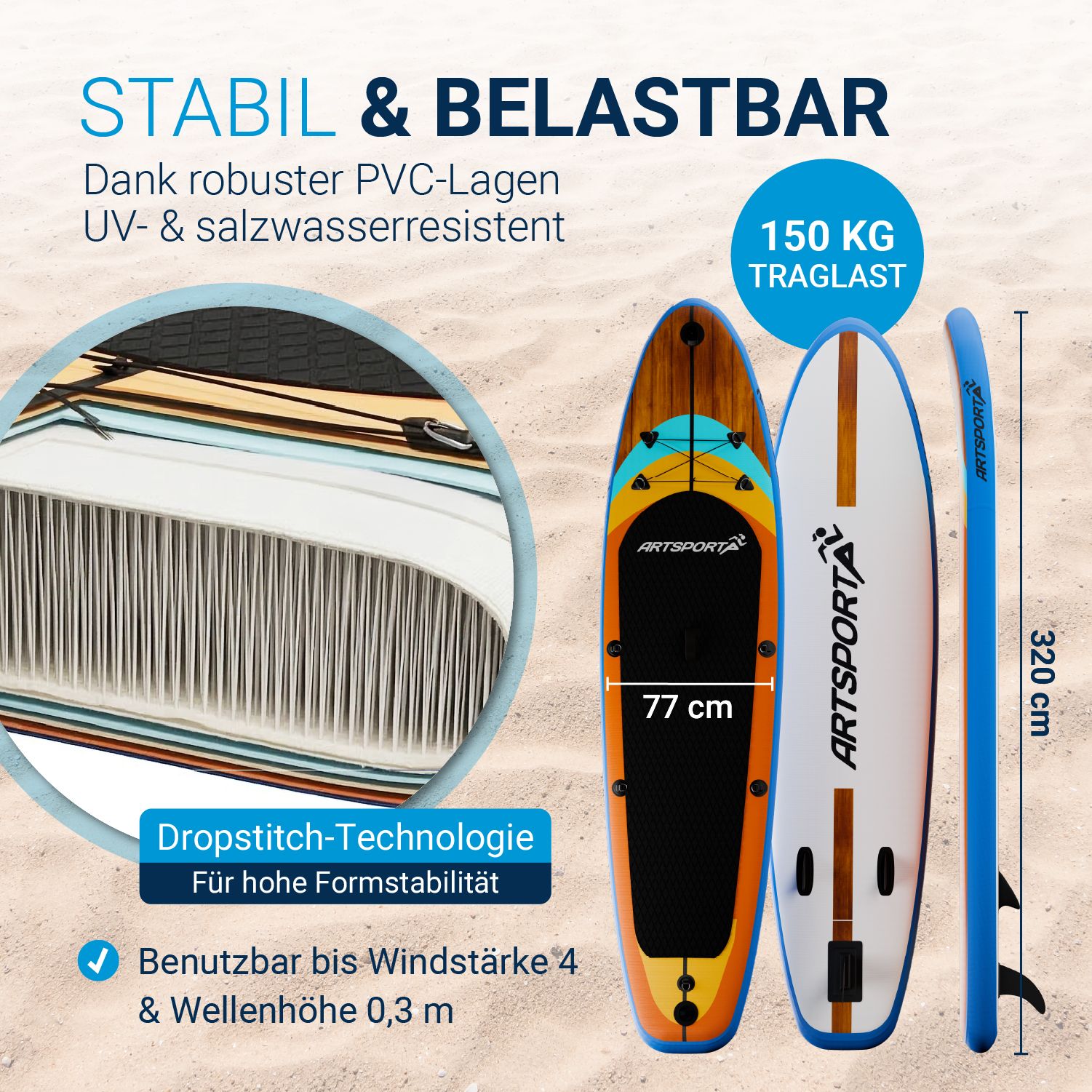 juskys-stand-up-paddling-board-beach-rocker-aufblasbar-allround-sup-mit-kajaksit image 3