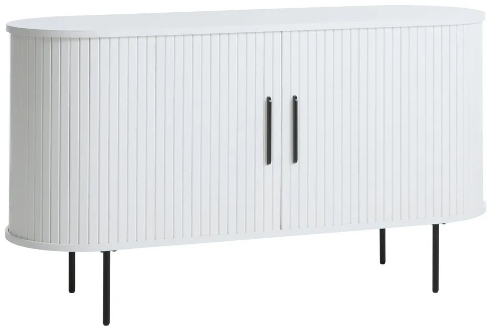 selsey-gativel-kommode-120-cm-wei-mit-lamellenfront-sideboard image 1