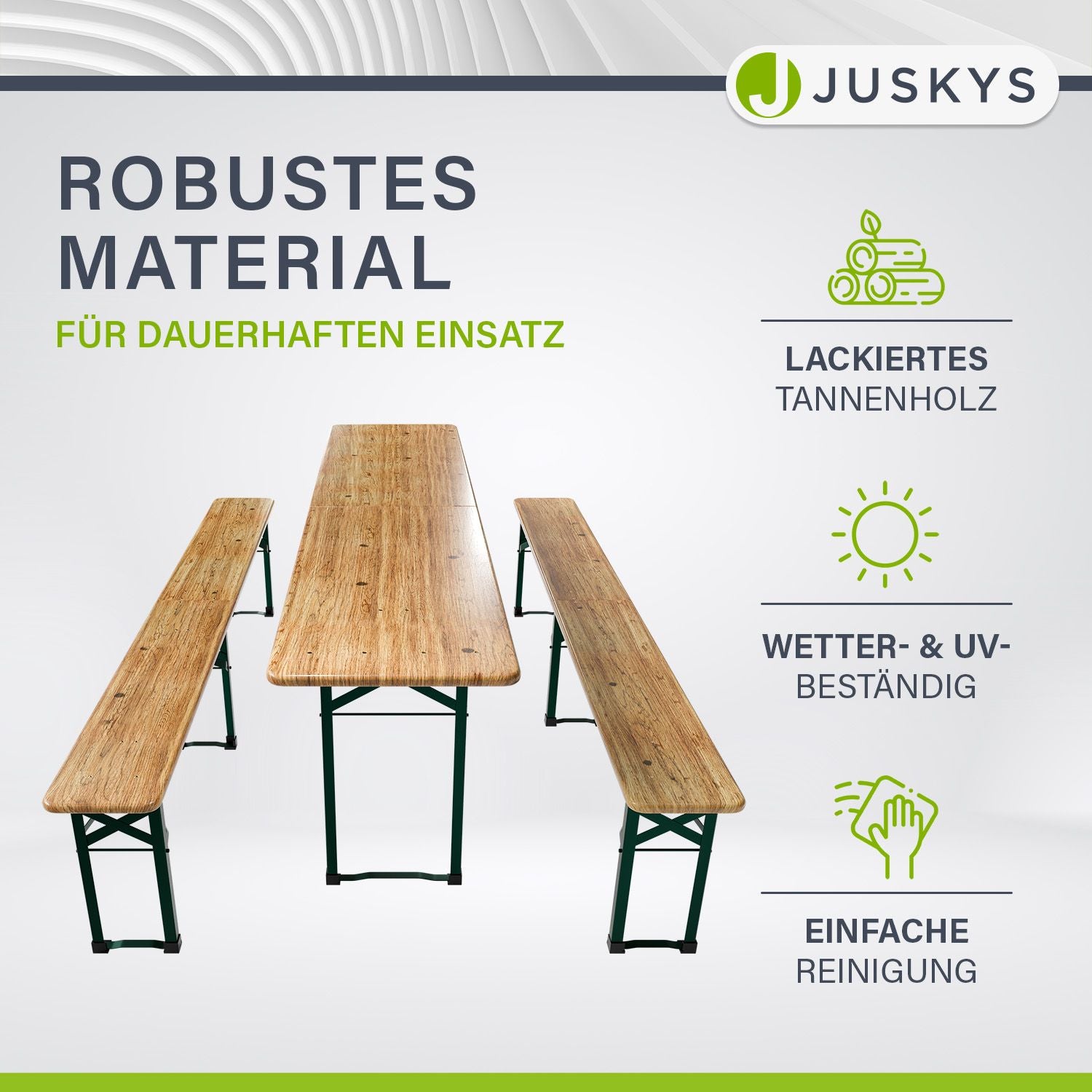 juskys-bierzeltgarnitur-passau-220-cm-tannenholz-klappbar-natur image 5