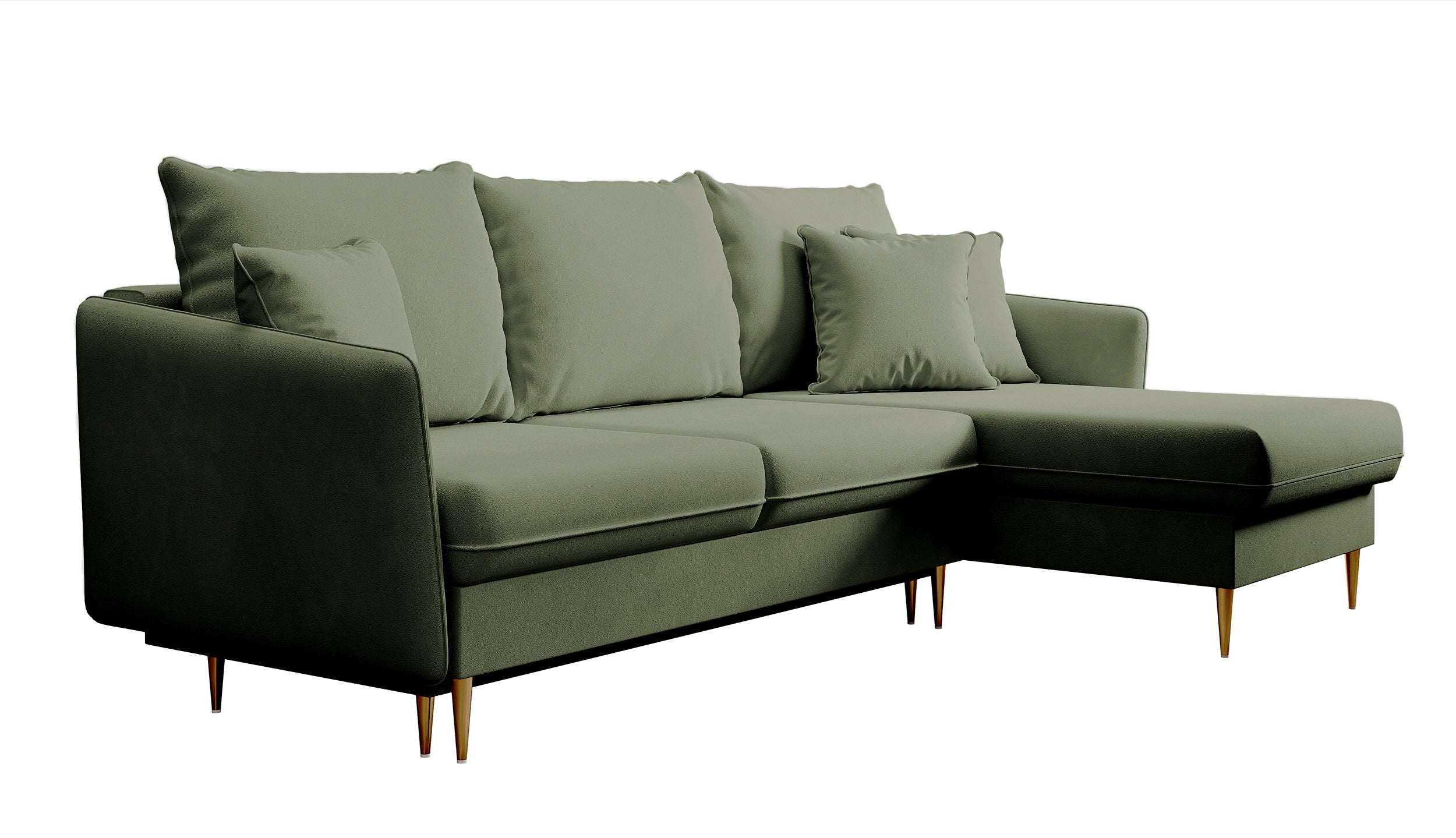 selsey-volio-ecksofa-mit-schlaffunktion-salbeigr-ner-samt-universell-goldene-bei image 5