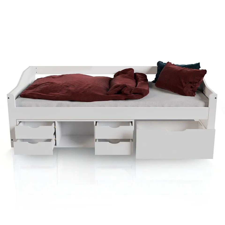 juskys-funktionsbett-nalu-90x200-wei-stauraumbett-mit-lattenrost-5-schubladen image 1