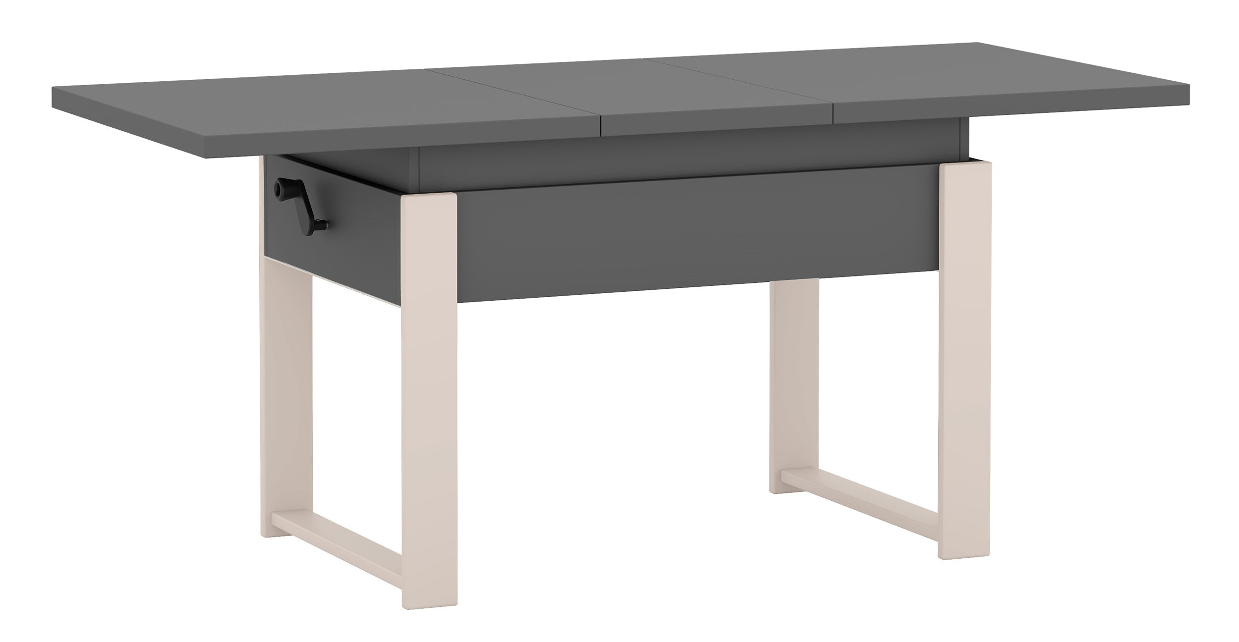 selsey-hugo-ausziehbarer-couchtisch-120-157-x67-cm-grau-diamant-mit-kaschmirbein image 4