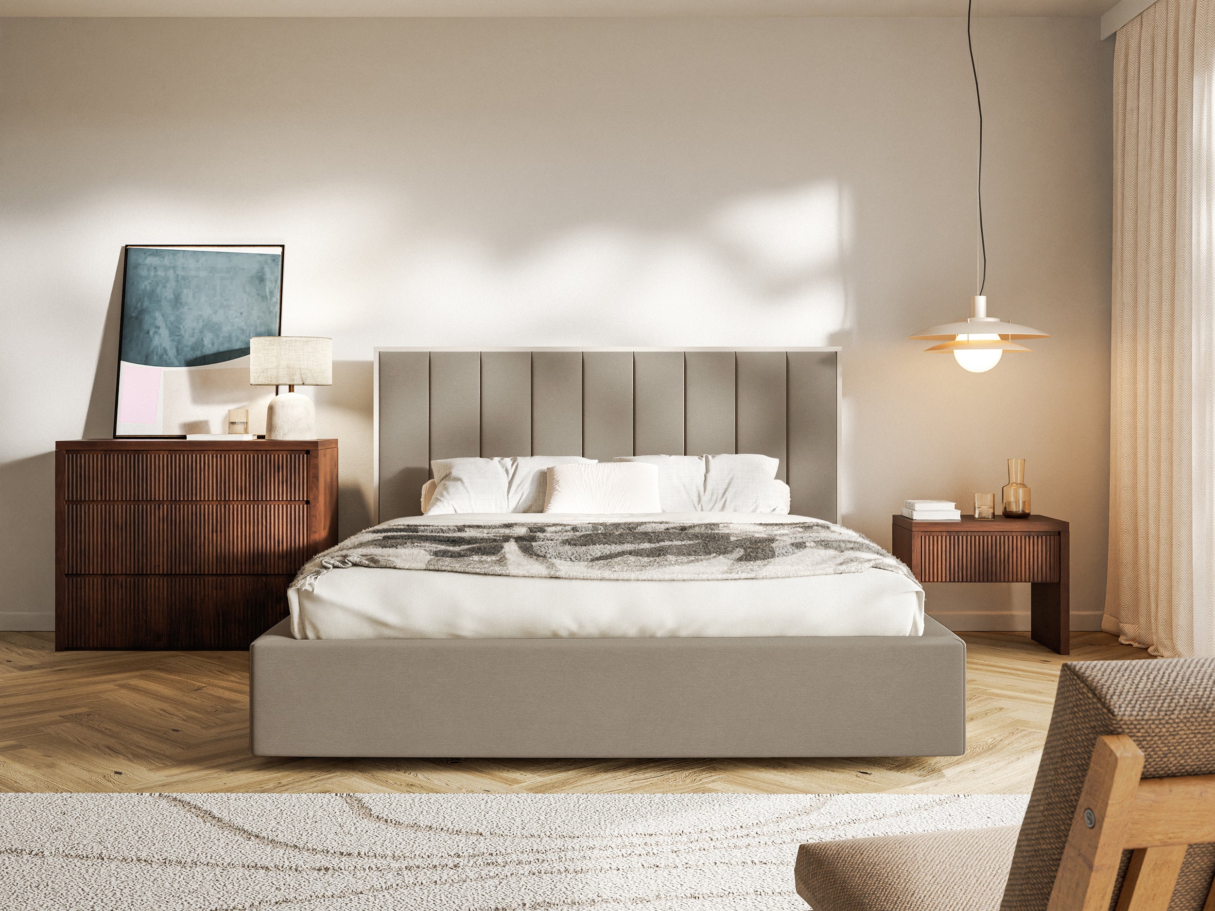 selsey-togents-gepolstertes-bett-160x200-cm-mit-stauraum-brauner-wasserabweisend image 3