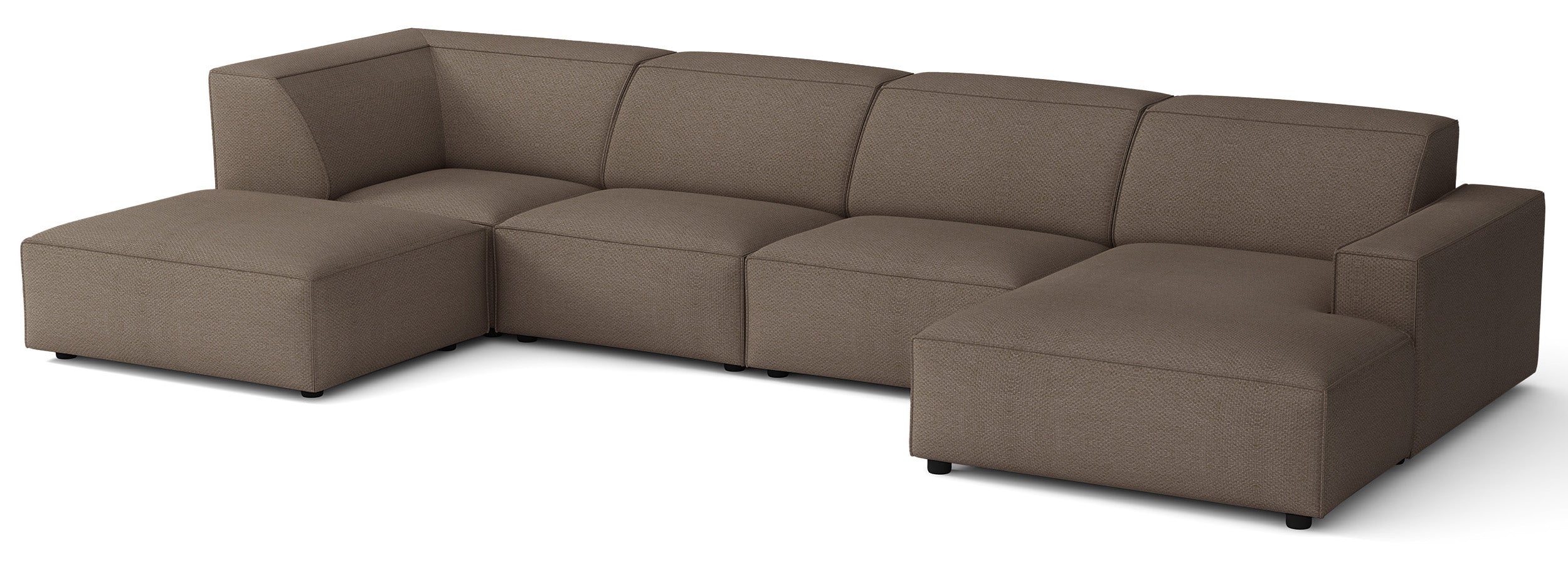 selsey-sellmo-u-f-rmiges-modulares-ecksofa-links-mit-hocker-hellbraun-chenille-h image 3