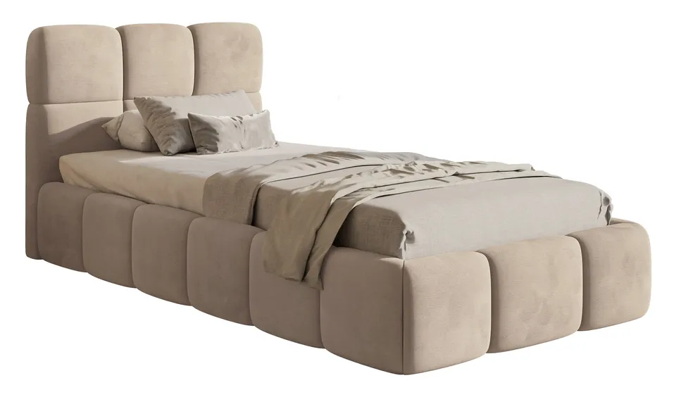 selsey-cloudy-polsterbett-90x200-cm-beige-velours-wasserabweisend image 1