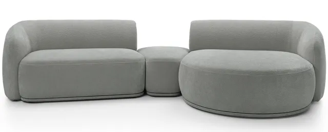 selsey-bommo-modulares-ecksofa-l-form-rechts-mit-pouf-grauer-chenille-stoff image 1