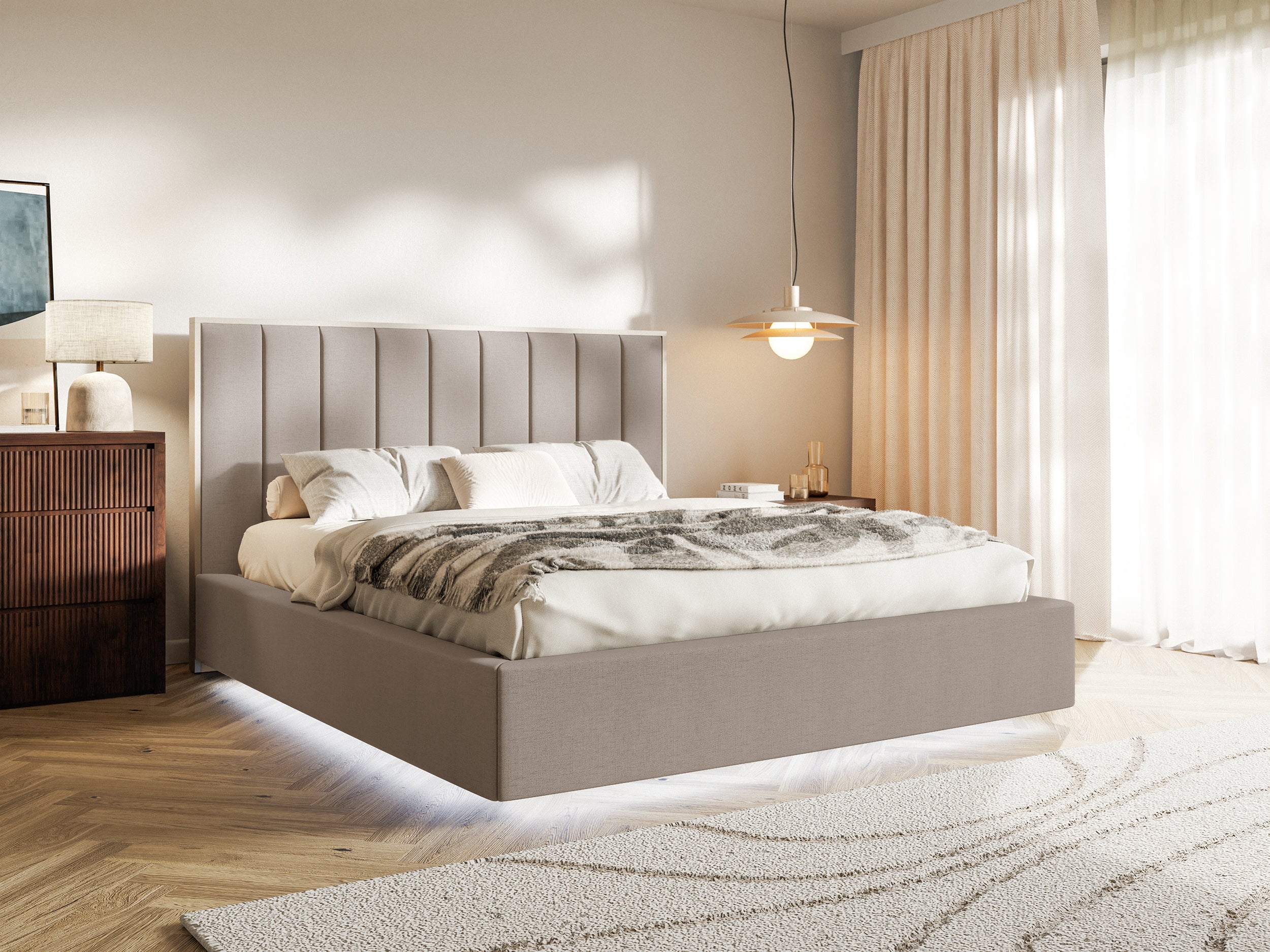 selsey-togents-polsterbett-140x200-cm-mit-stauraum-und-led-beleuchtung-brauner-c image 3