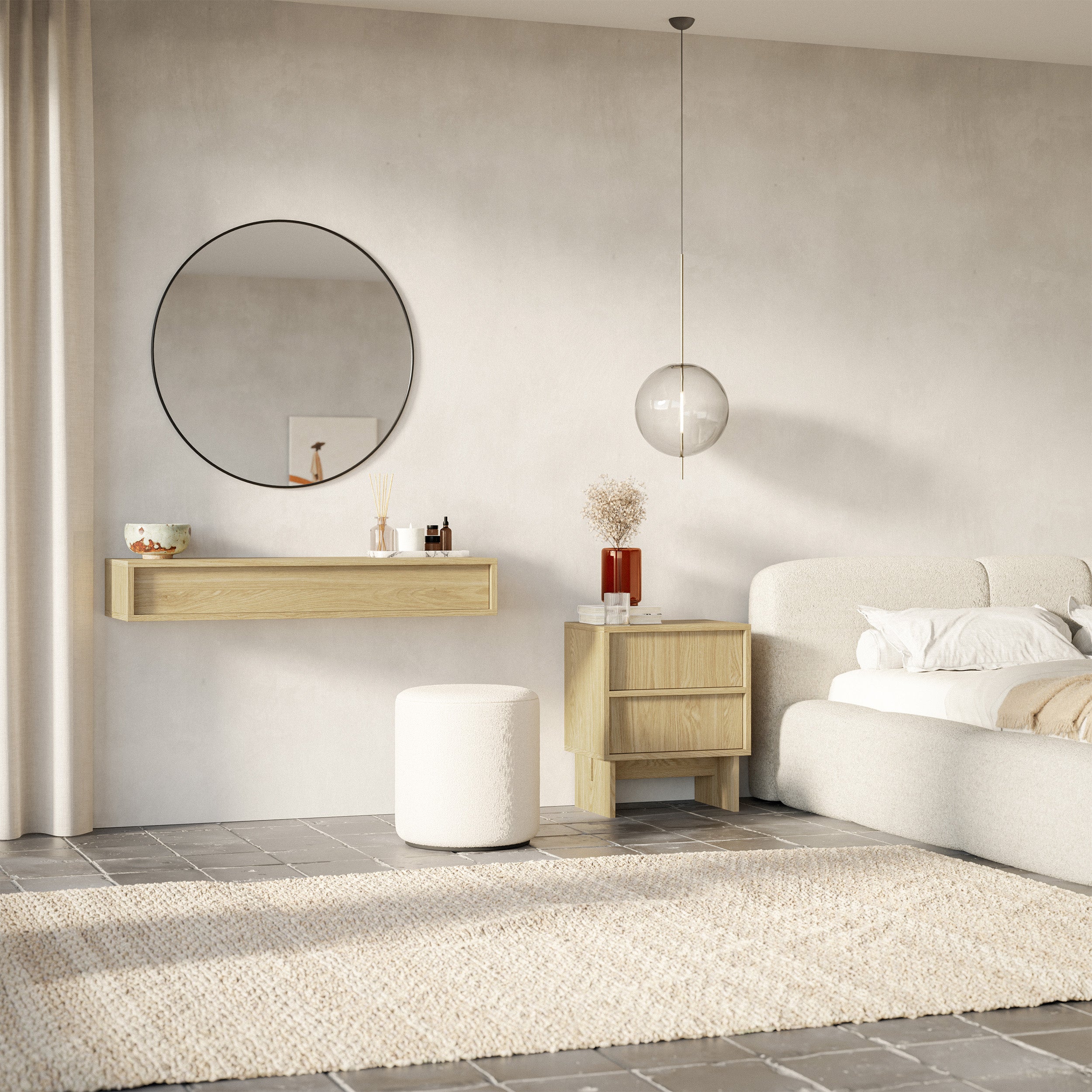selsey-sanva-konsole-90-cm-h-ngend-mit-schublade-ge-lte-eiche image 5