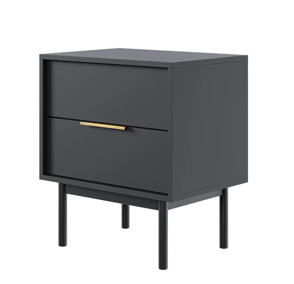 selsey-viviaro-nachttisch-mit-zwei-schubladen-54-cm-schwarz image 1