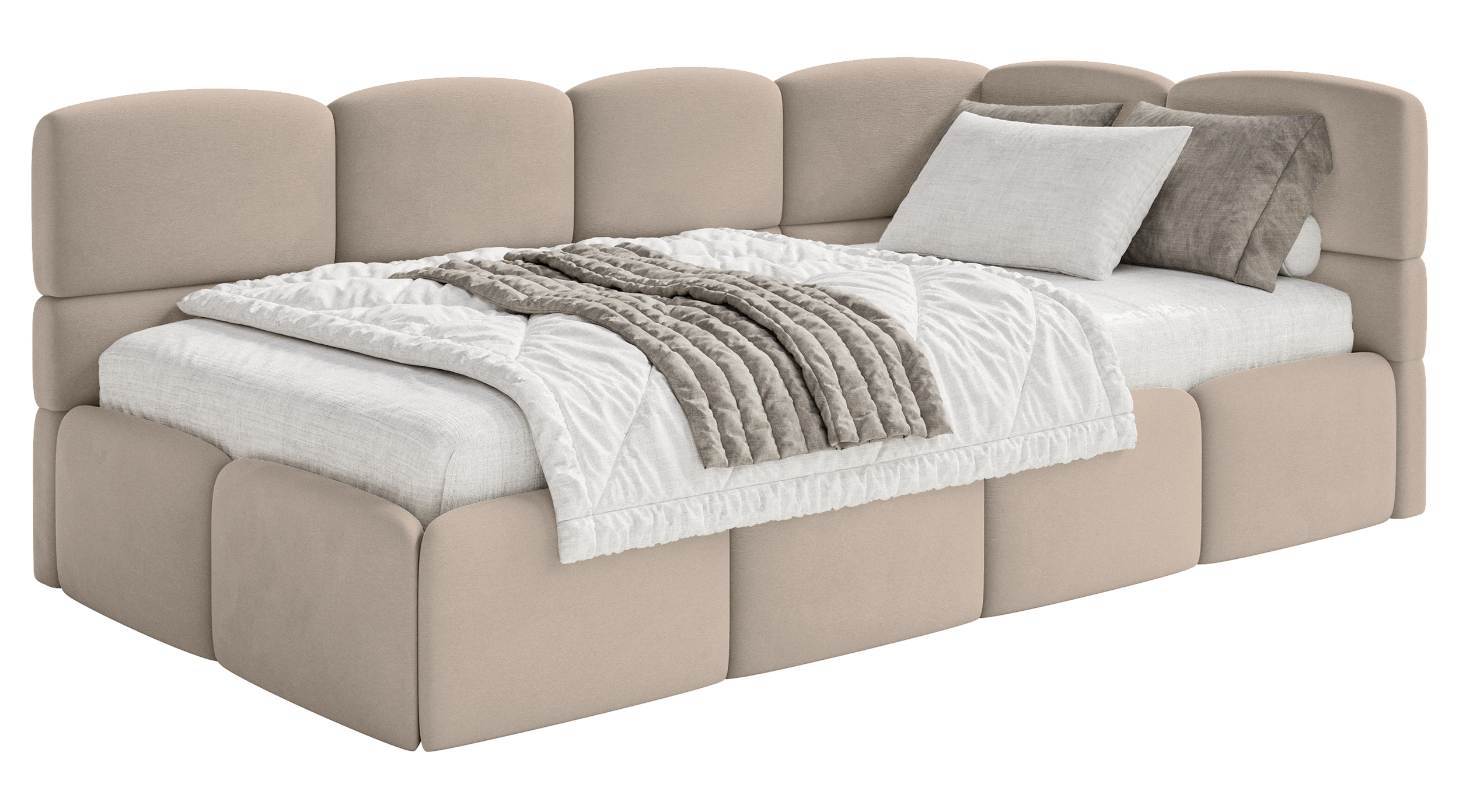 selsey-cloudy-jugendbett-90x200-cm-rechtsseitig-mit-aufbewahrungsbox-beige-velou image 1