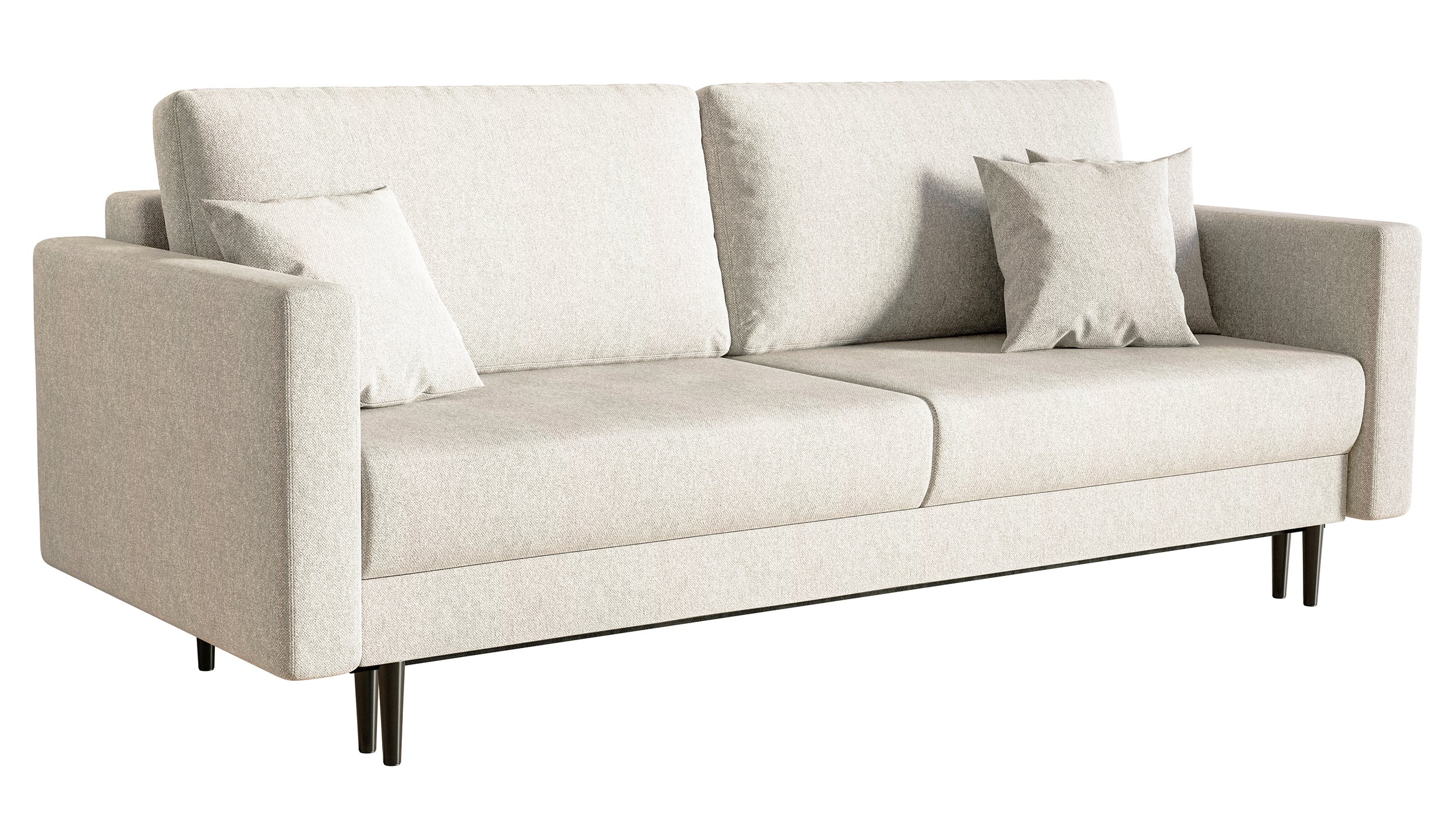 selsey-valico-dreisitziges-ausklapp-sofa-creme-chenille-schwarze-beine image 1