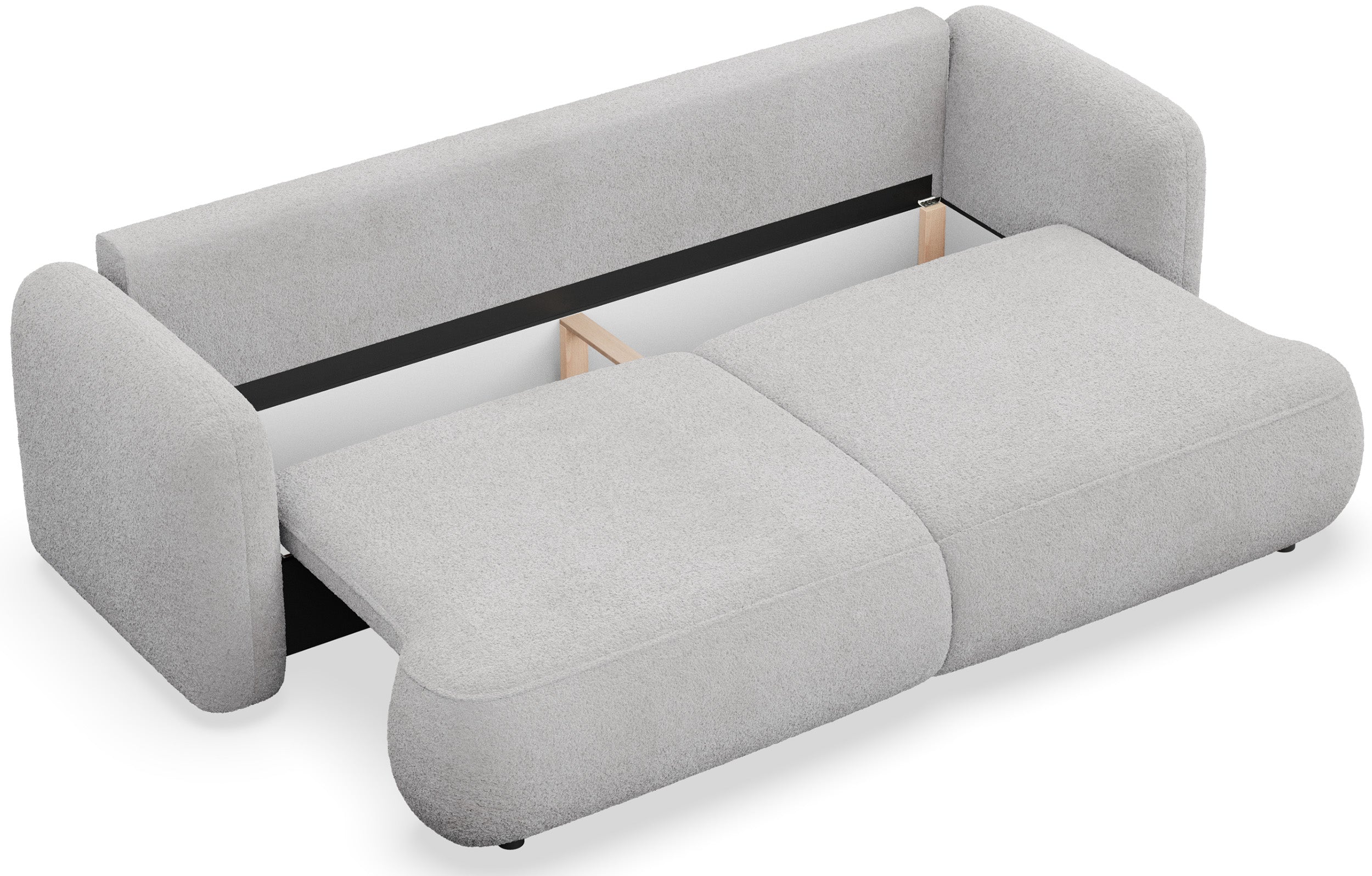selsey-tvoya-dreisitziges-schlafsofa-hellgraues-boucl-mit-dl-automatik image 4
