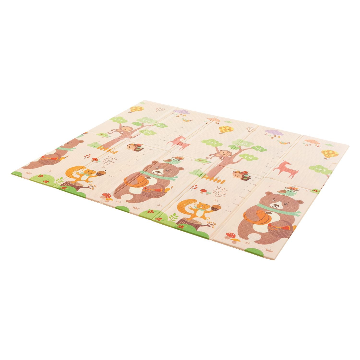 juskys-jakob-spielmatte-180-x-200-cm-b-ren-waldtiere-krabbelmatte-beidseitig image 8