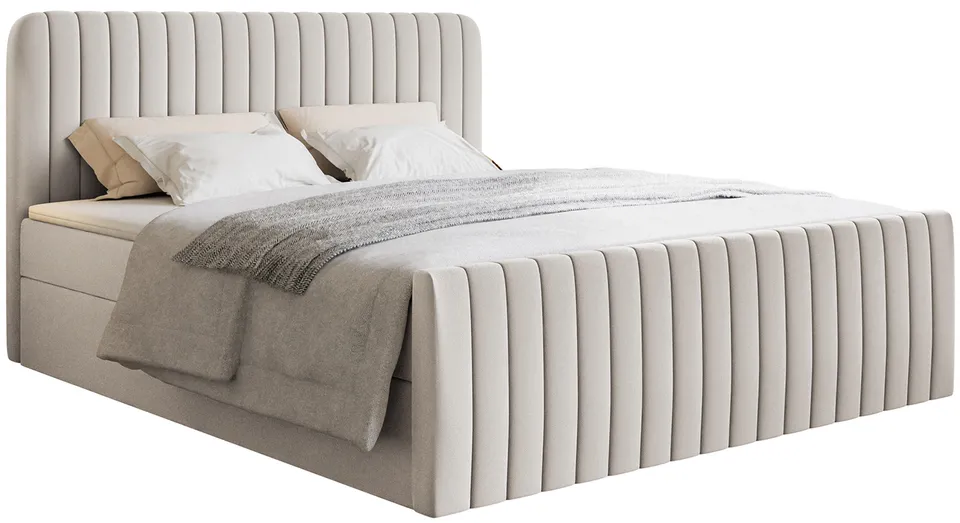 selsey-saliano-boxspringbett-160x200-cm-mit-bettkasten-und-topper-hellbeige-chen image 1