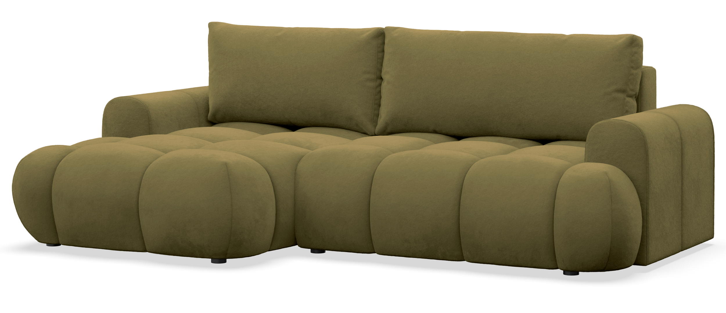 selsey-ombo-mini-ecksofa-mit-schlaffunktion-links-l-form-olivgr-ner-samt-mit-sta image 4