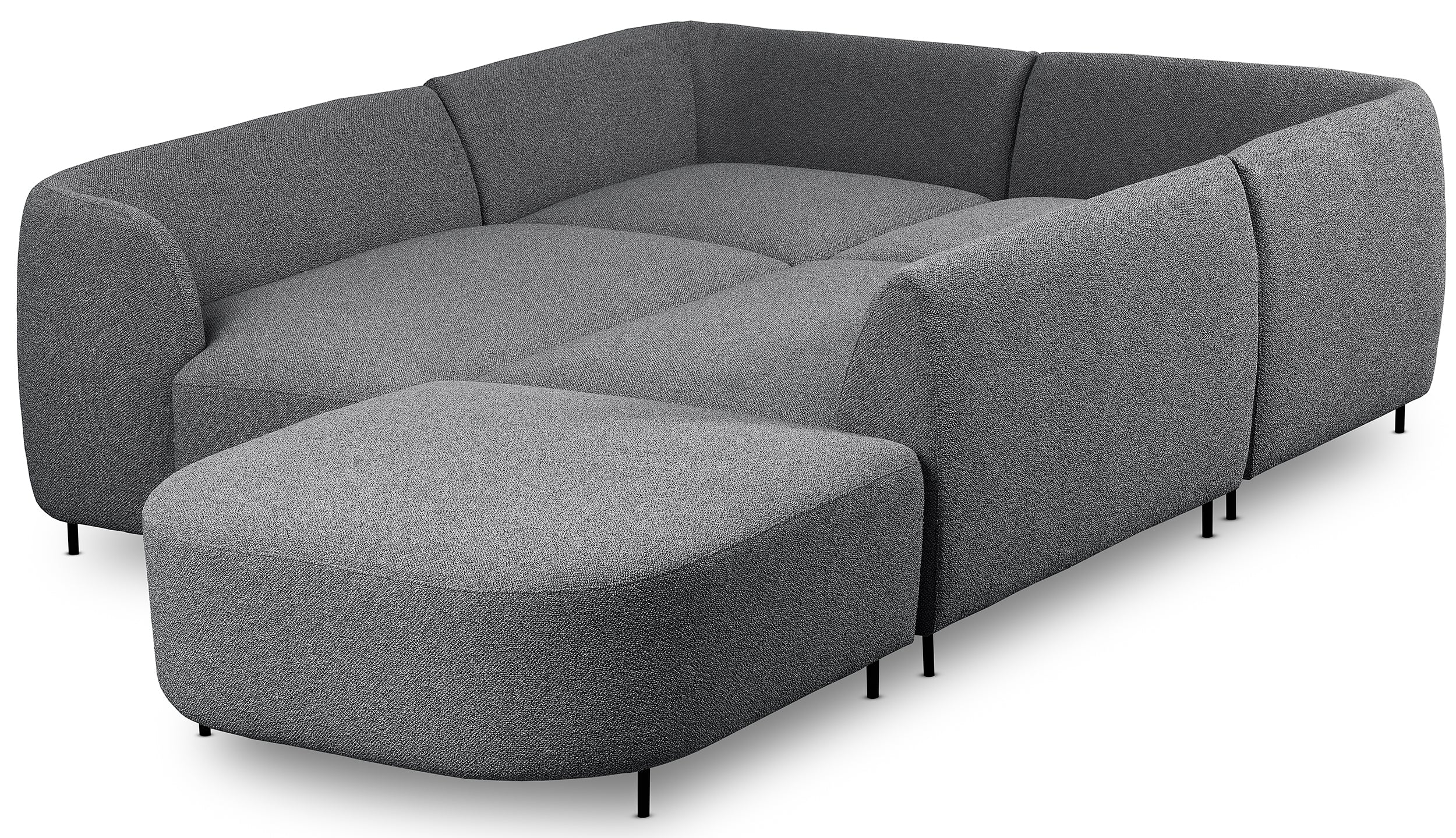 selsey-lanomi-u-form-ecksofa-links-modular-grau-boucl image 5