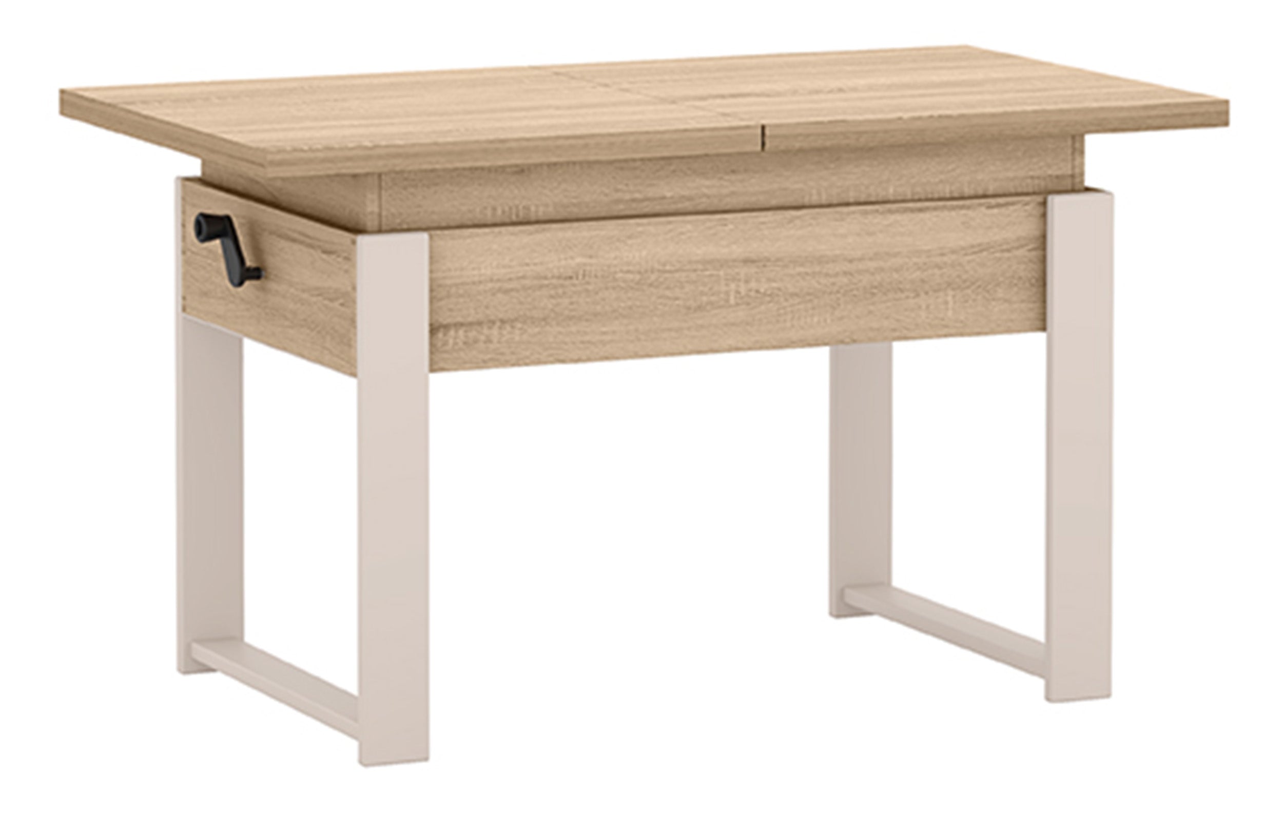 selsey-hugo-ausziehbarer-couchtisch-120-157-x-67-cm-sonoma-eiche-mit-kaschmirbei image 2