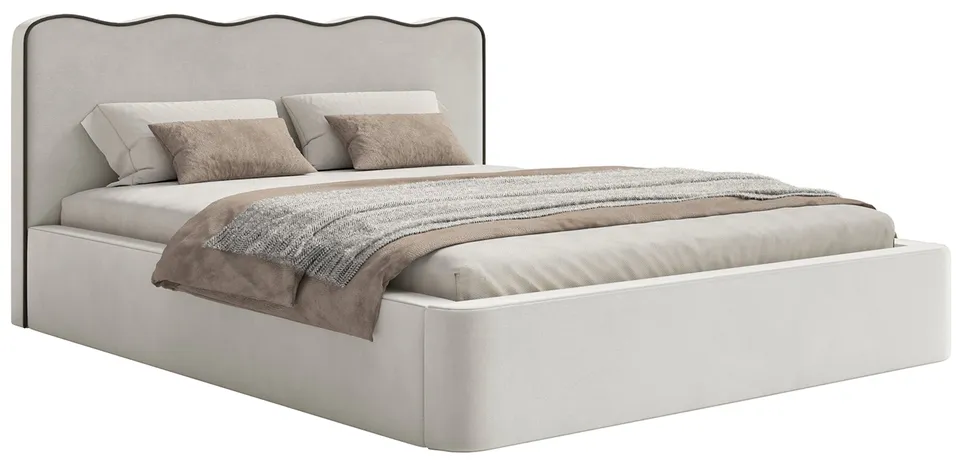 selsey-duney-polsterbett-140x200-cm-mit-stauraum-hellbeiger-samt image 1