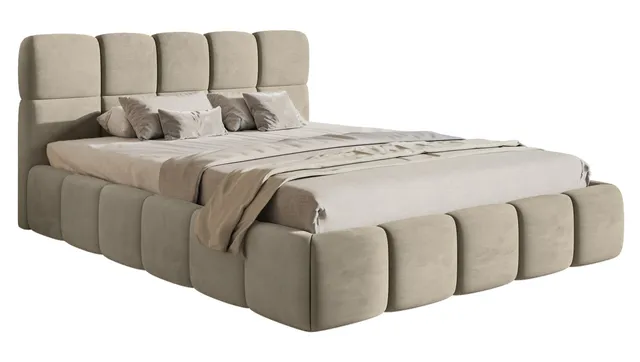 selsey-cloudy-polsterbett-140x200-cm-mit-stauraum-grau-beige-velours-wasserabwei image 1