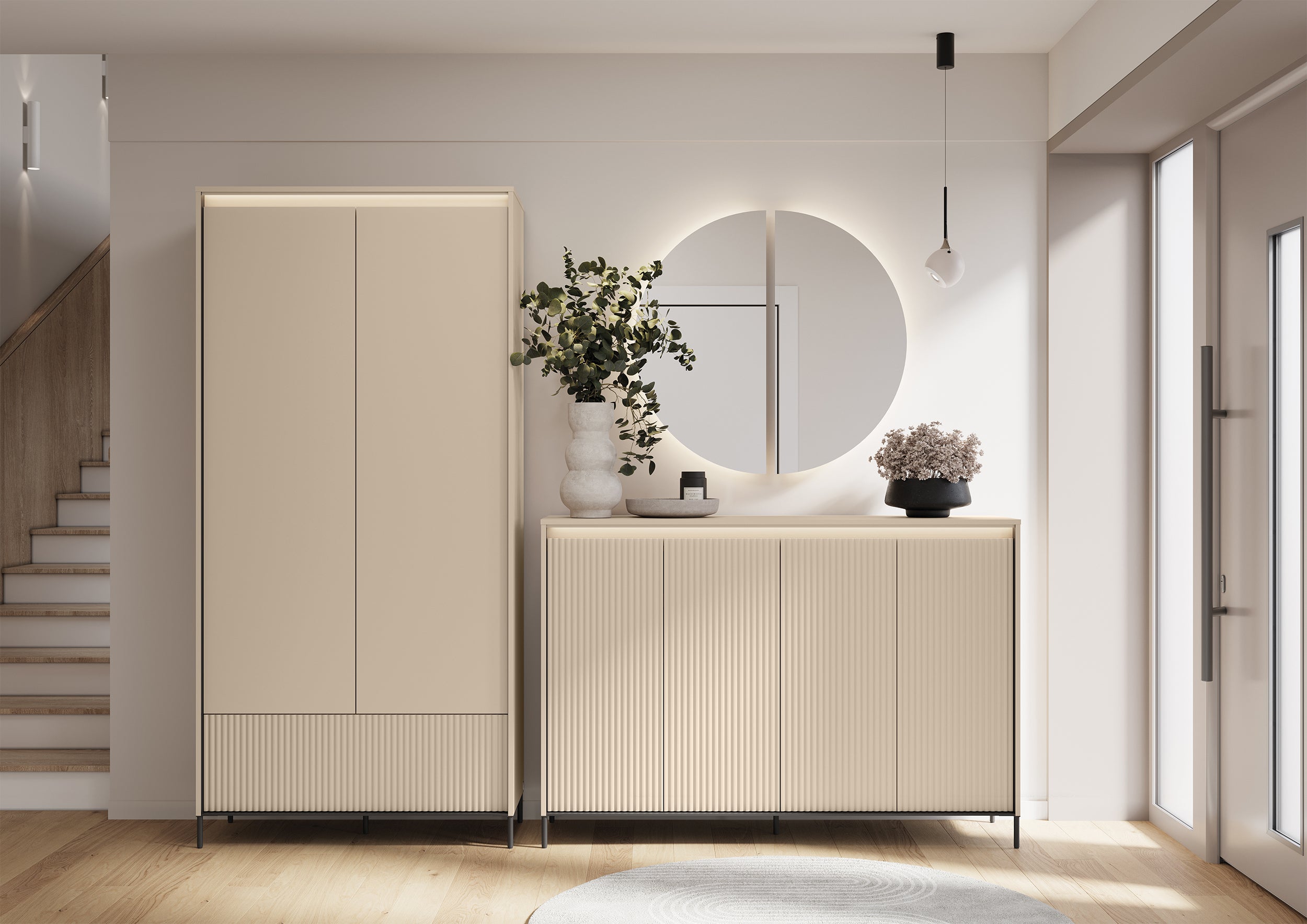 selsey-trend-zweit-riger-kleiderschrank-101-cm-mit-schublade-und-beleuchtung-ger image 2
