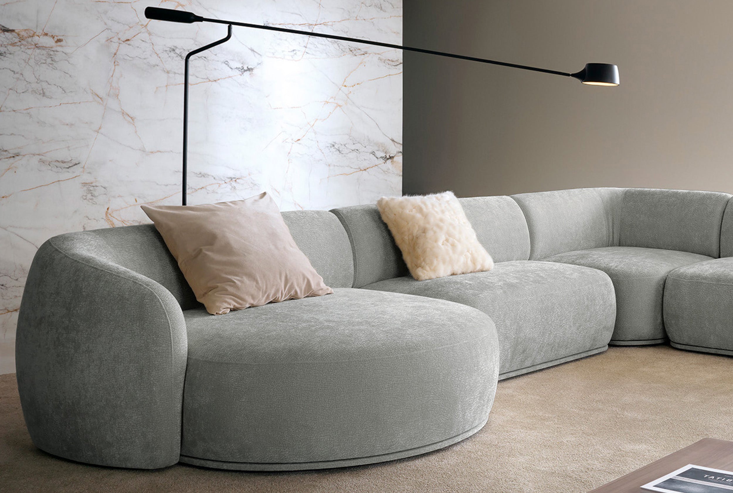selsey-bommo-modulares-ecksofa-l-form-links-mit-pouf-grauer-chenille-stoff image 5