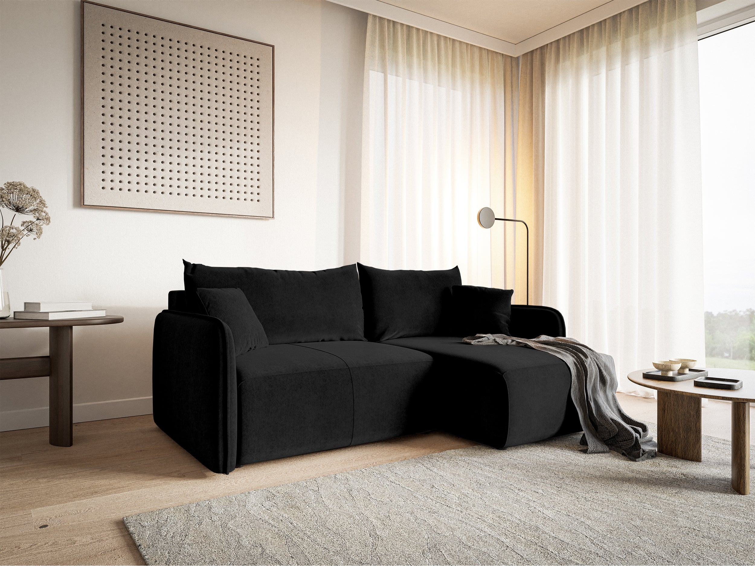 selsey-mamla-ecksofa-mit-schlaffunktion-l-form-schwarz-mit-stauraum-hydrophober- image 2