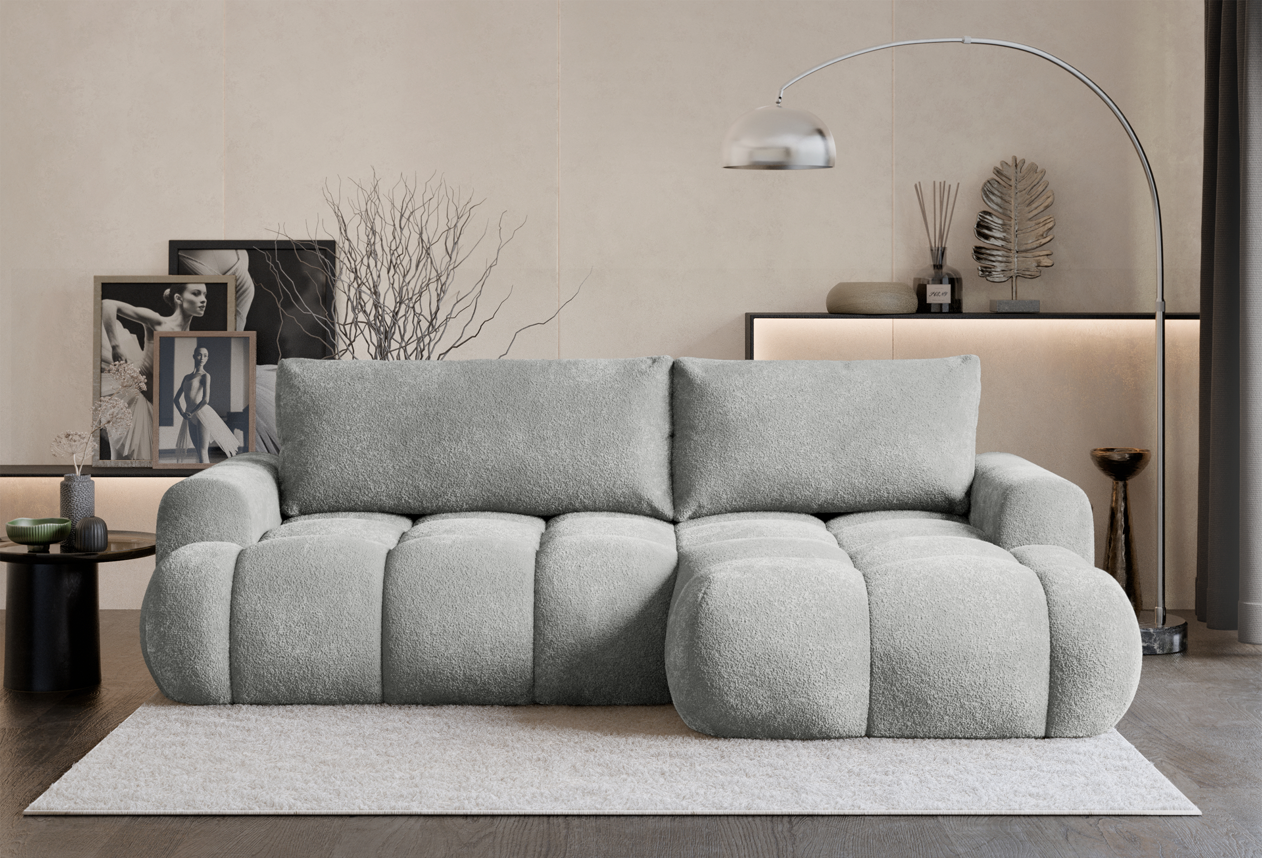 selsey-ombo-mini-ecksofa-mit-schlaffunktion-rechts-hellgrau-boucl image 3