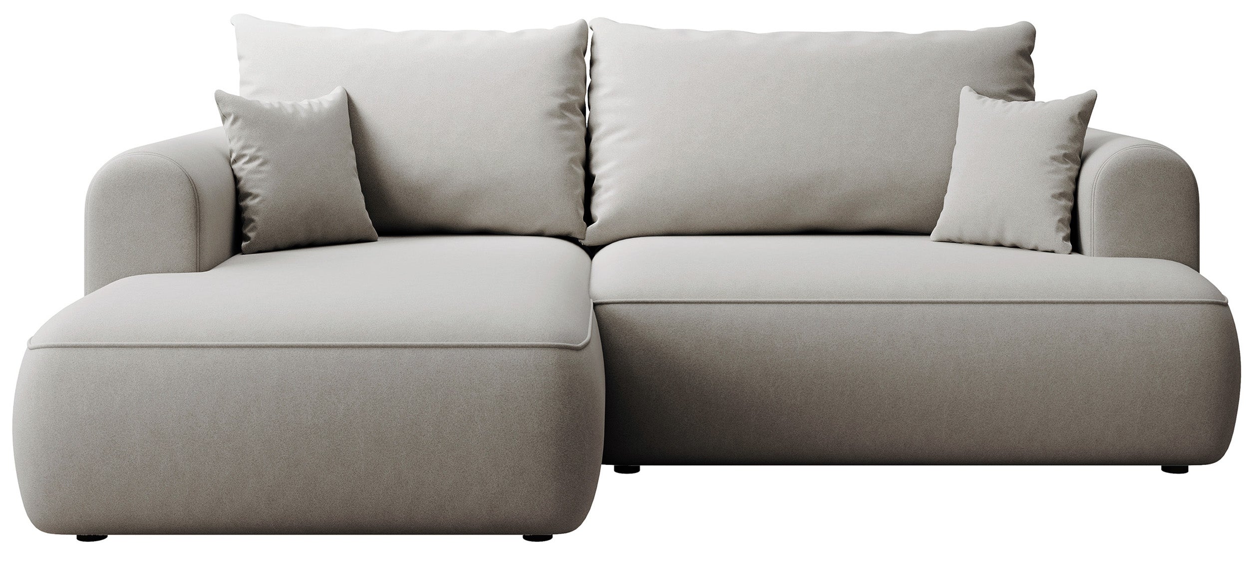 selsey-ovo-mini-ecksofa-mit-schlaffunktion-l-links-mit-stauraum-grauer-samt image 1