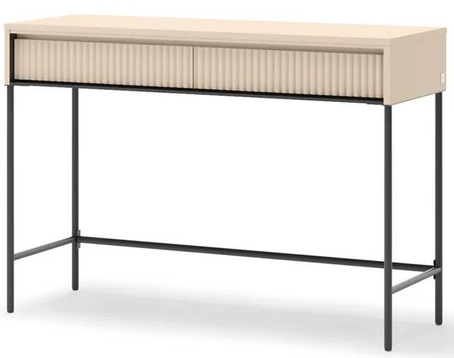 selsey-trend-schminktisch-mit-beleuchtung-112-cm-geriffelte-fronten-sandbeige-sc image 1