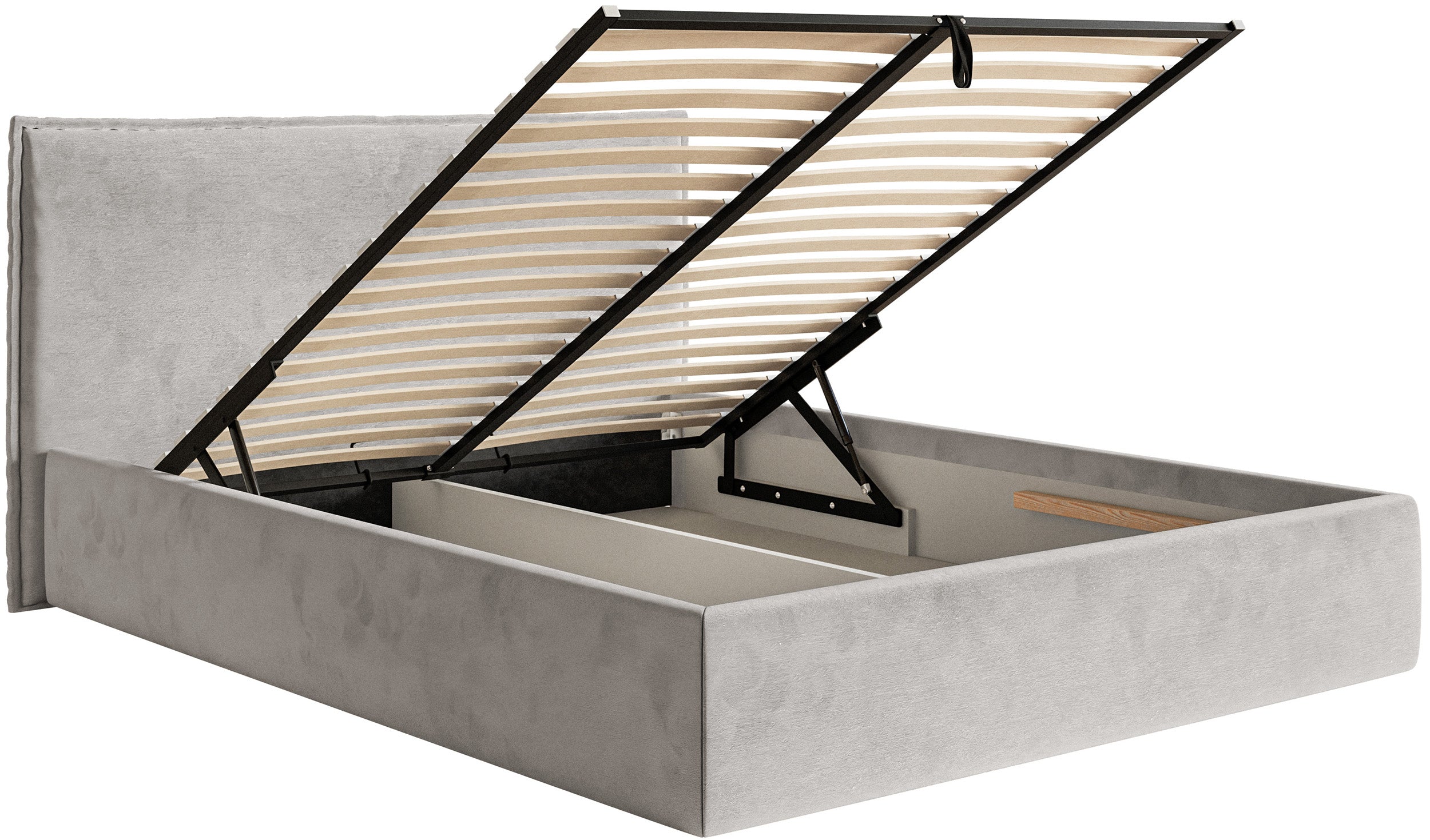 selsey-softie-slim-gepolstertes-bett-160x200-cm-hellgrau-samt-wasserabweisend-mi image 6